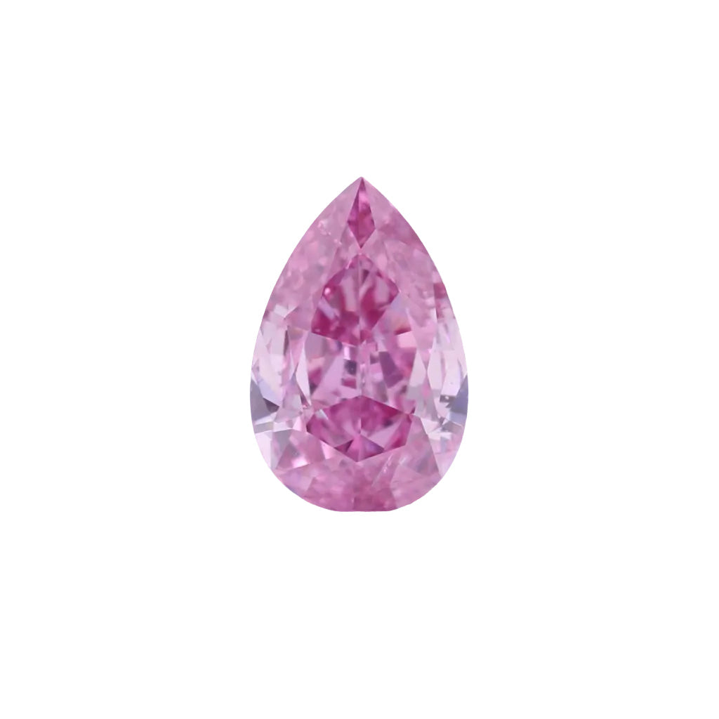 0.15 Pear Shape Fancy Vivid Purplish Pink GIA SI1