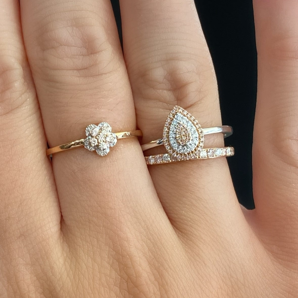 Eminence Pinks Pear Ring