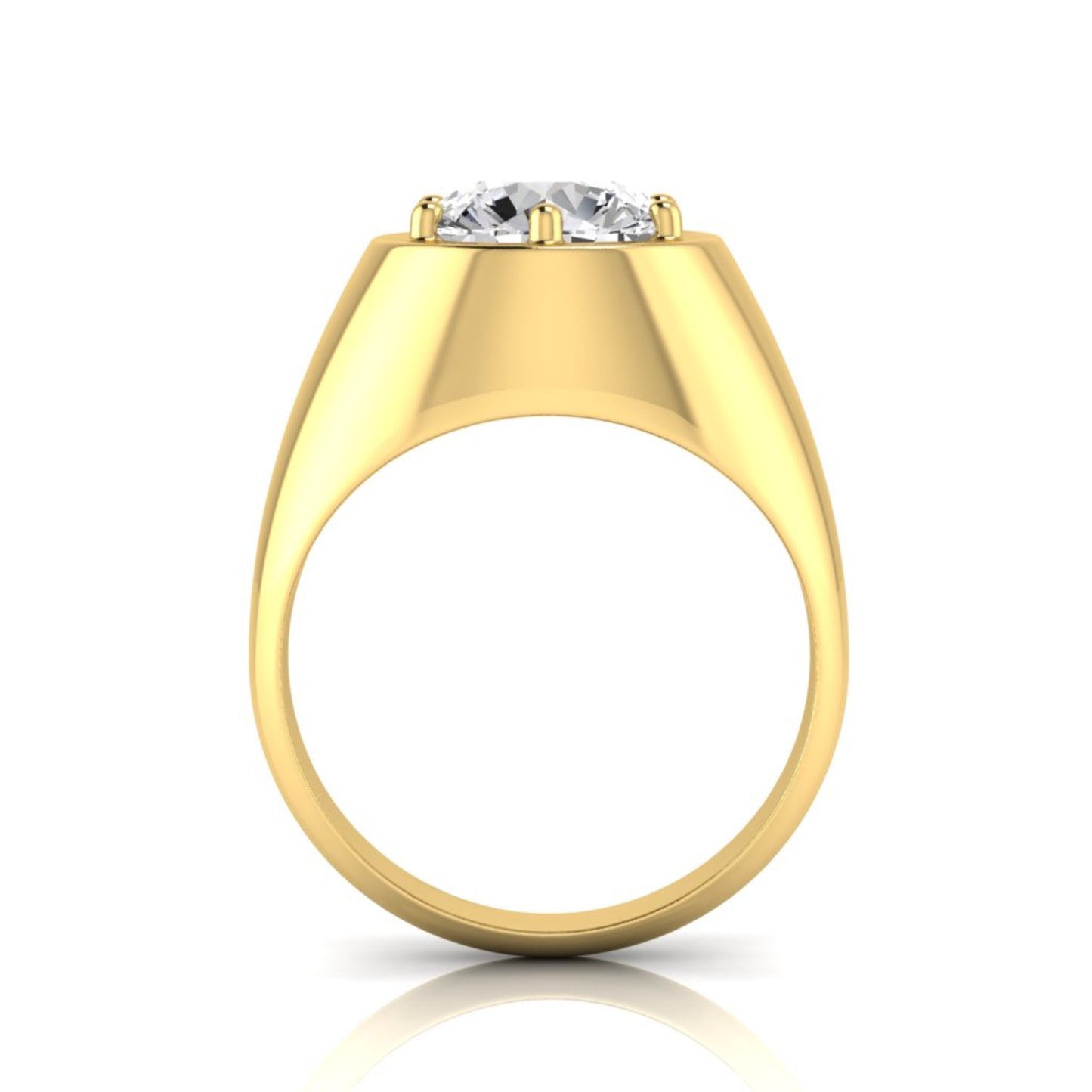 Betty Solitaire Diamond 6 Claw Signet Ring