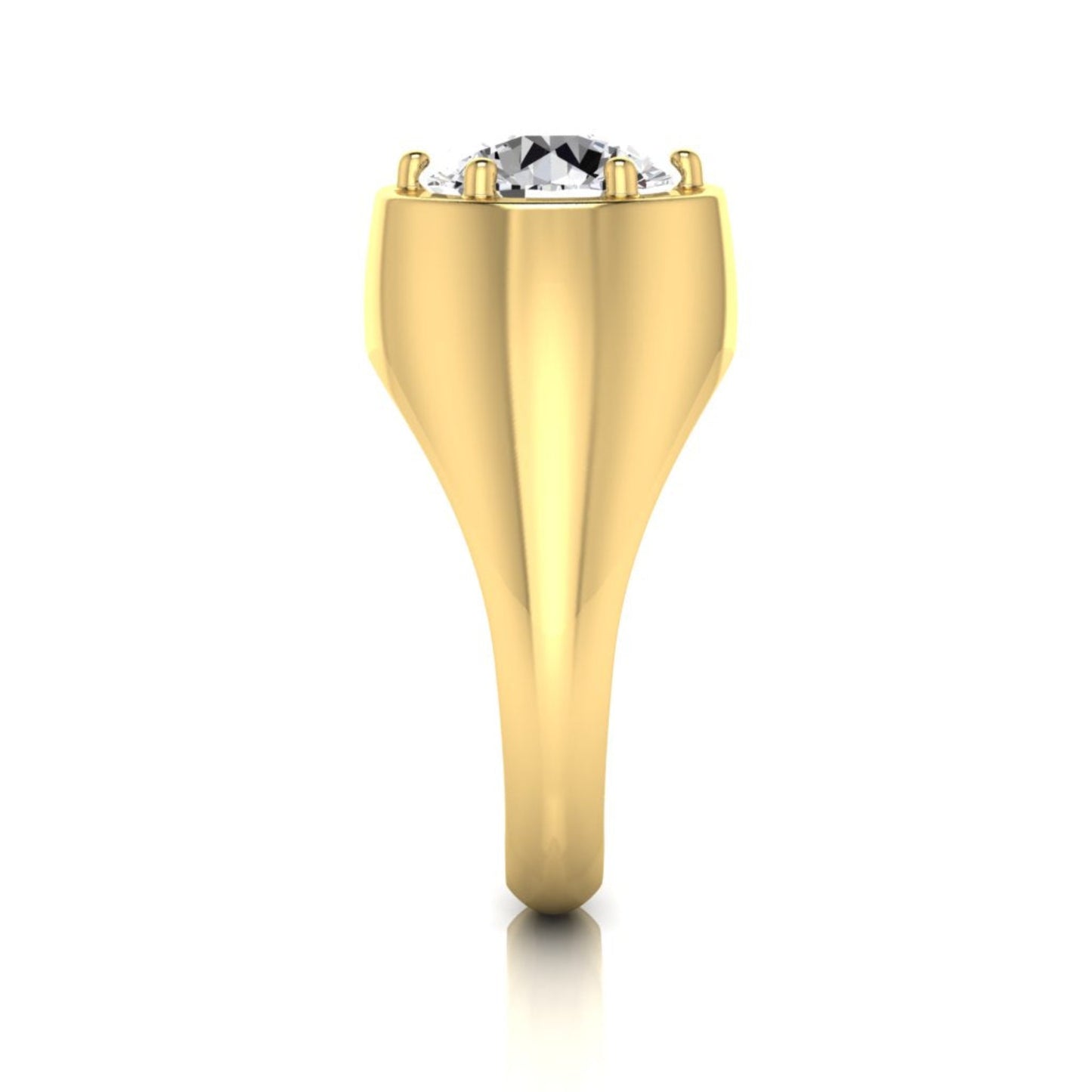 Betty Solitaire Diamond 6 Claw Signet Ring