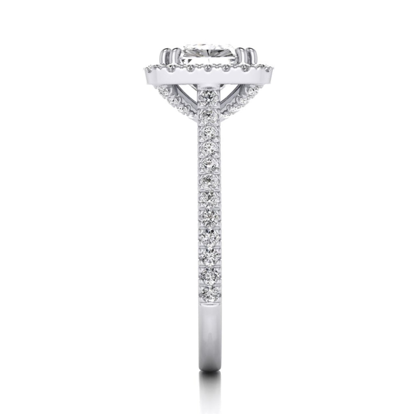 Charlotte Cushion Diamond Halo Ring