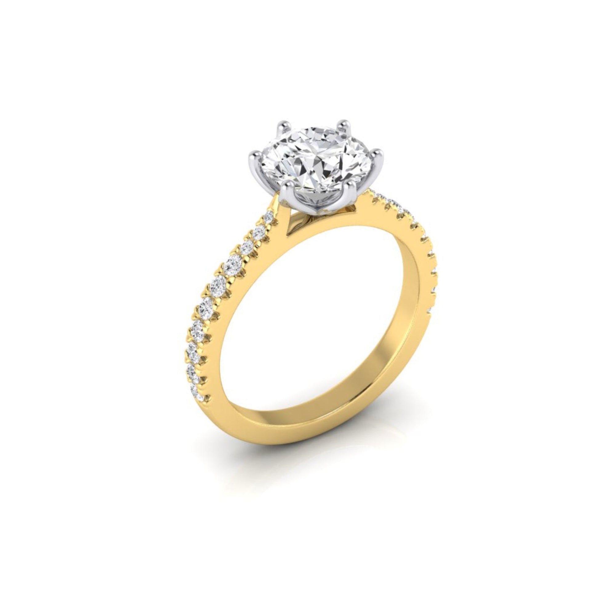 Jamie Brilliant Solitaire Diamond 6 Claw Ring