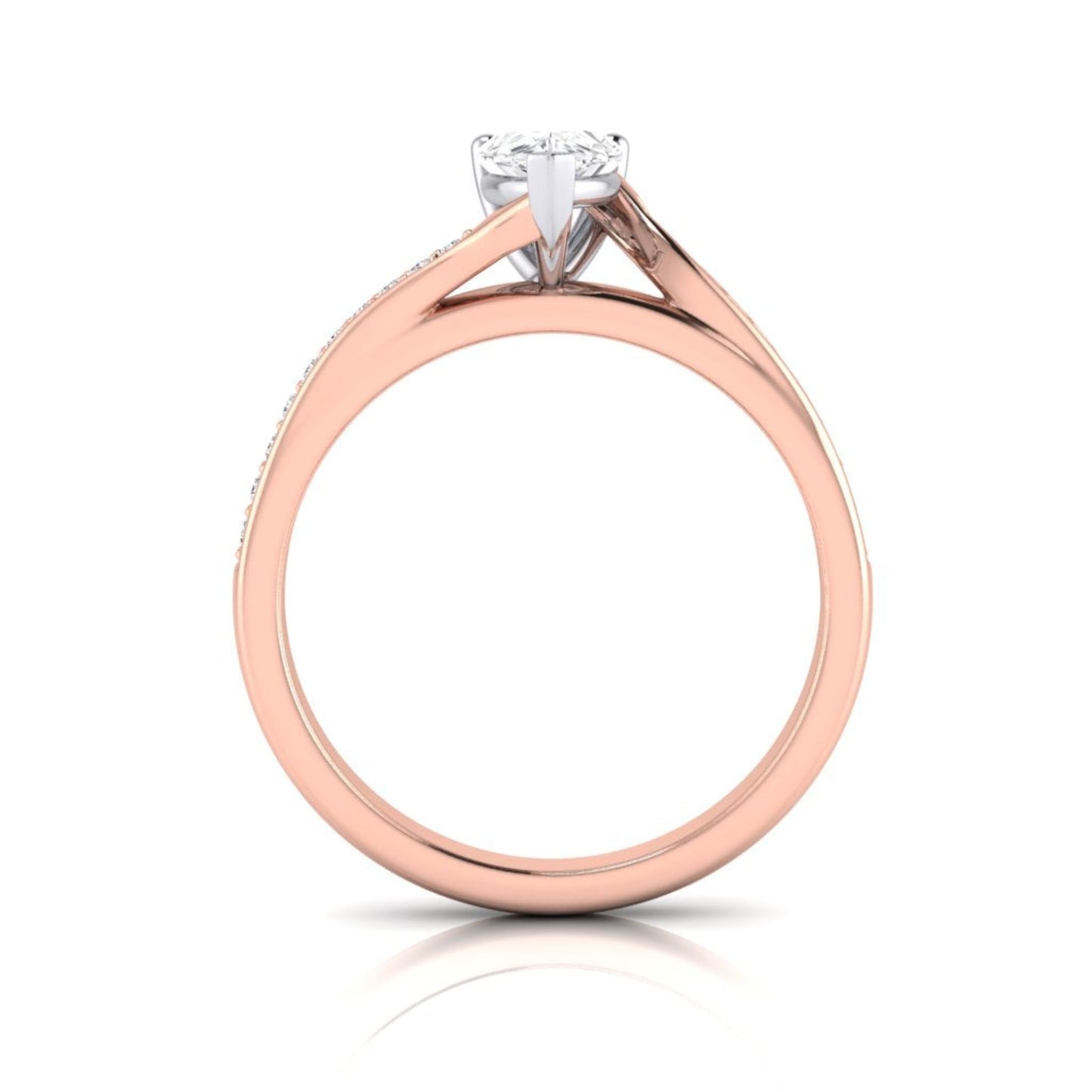 Isabella Pear Solitaire Diamond Ring