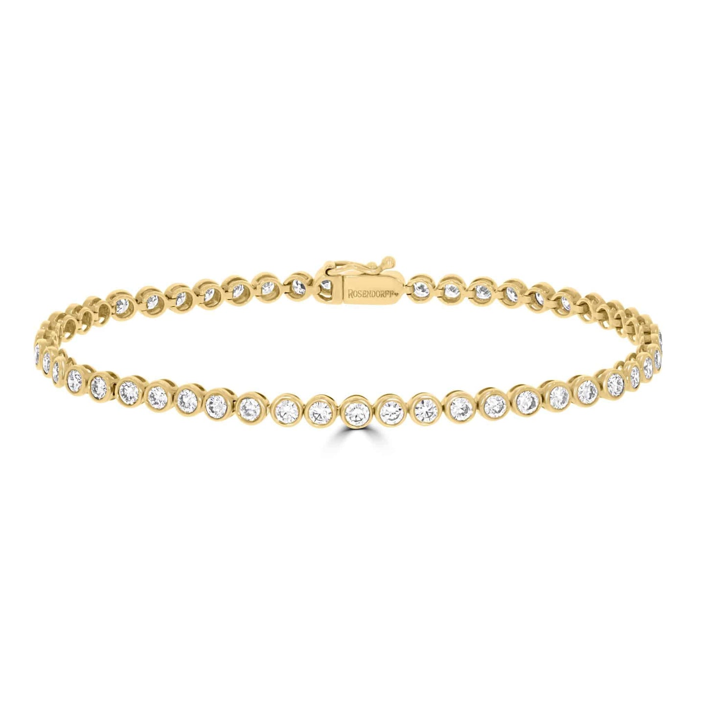 3.49ct Bezel Diamond Tennis Bracelet