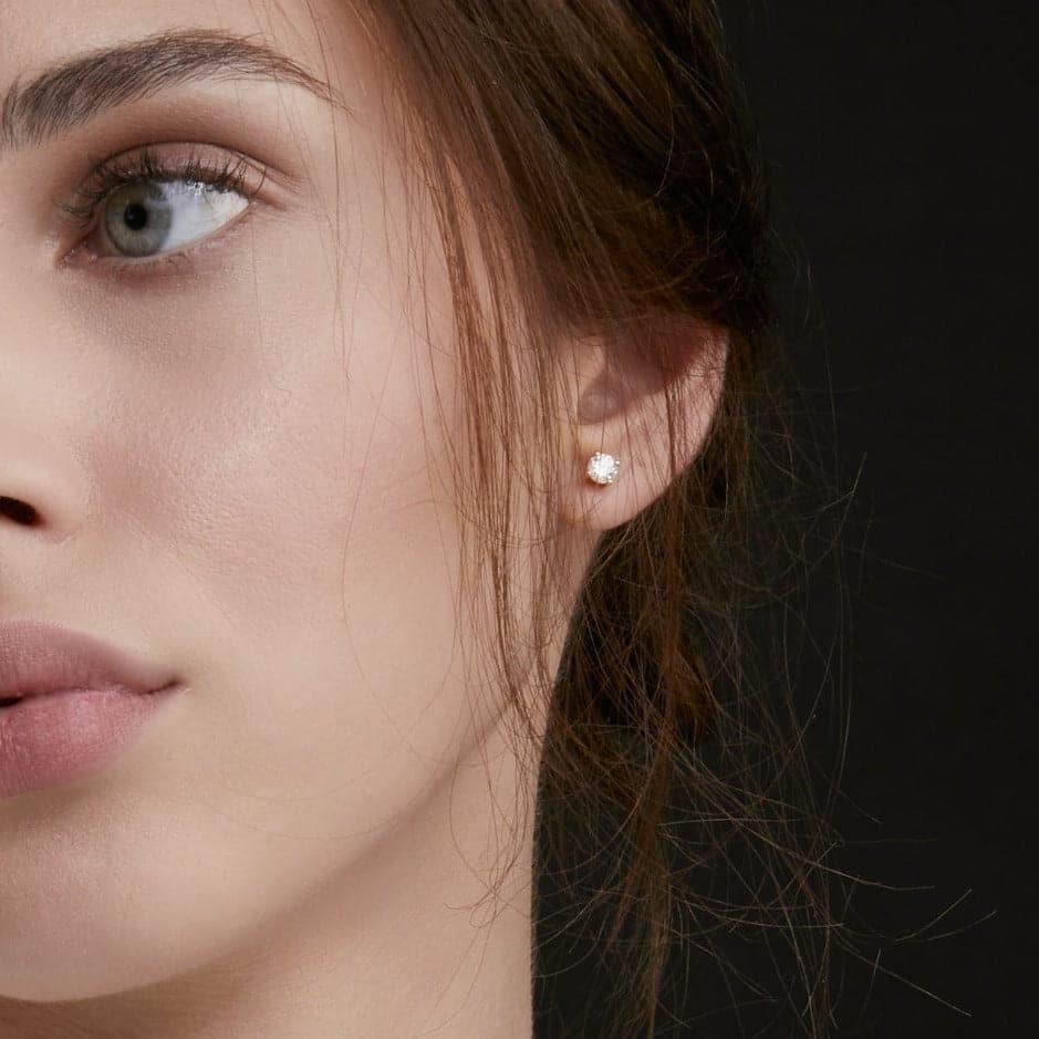 Timeless Diamond 1.40tcw 4 Claw Earrings