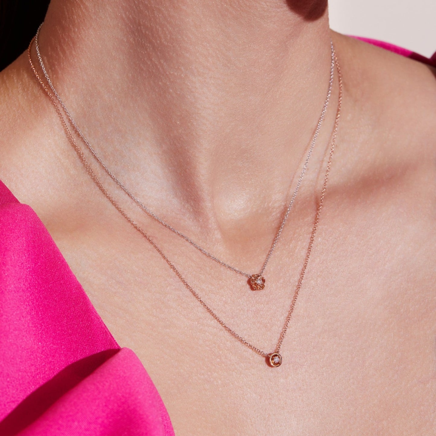 Sol Pink Illusion Pendant | 18ct Rose Gold