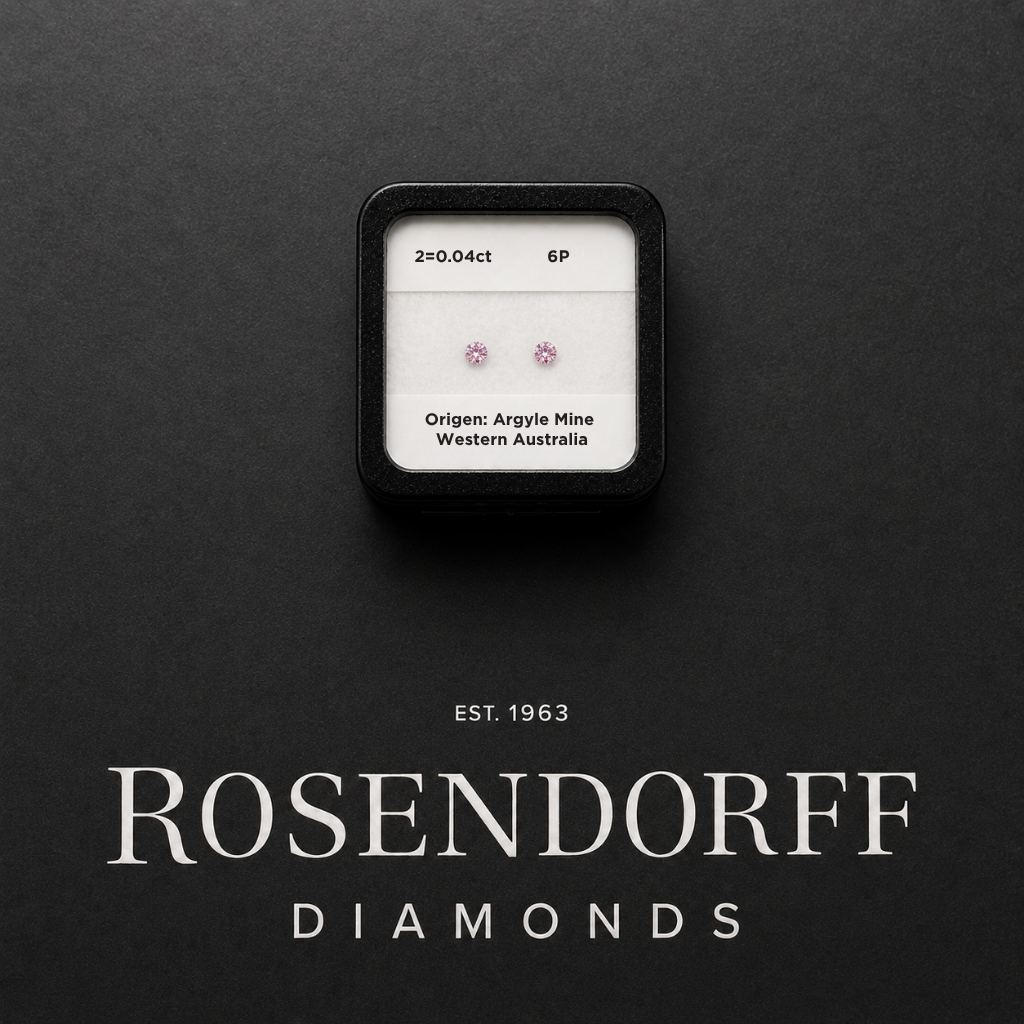 Round Argyle Pink Pair VS 6P, 0.04ct Total