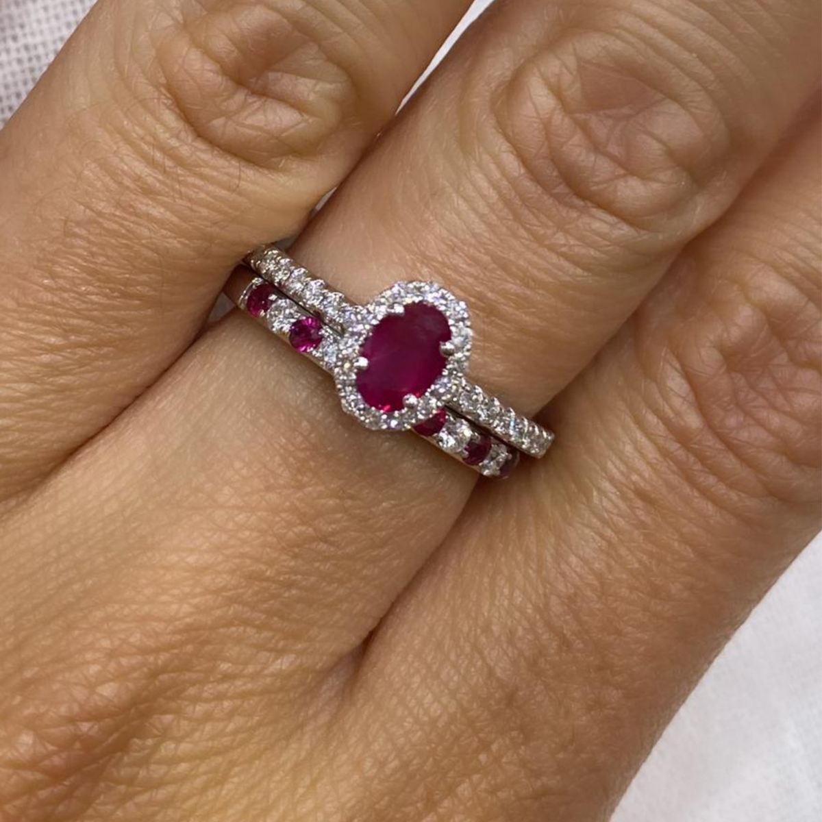 Timeless Alternate Diamond & Ruby Ring