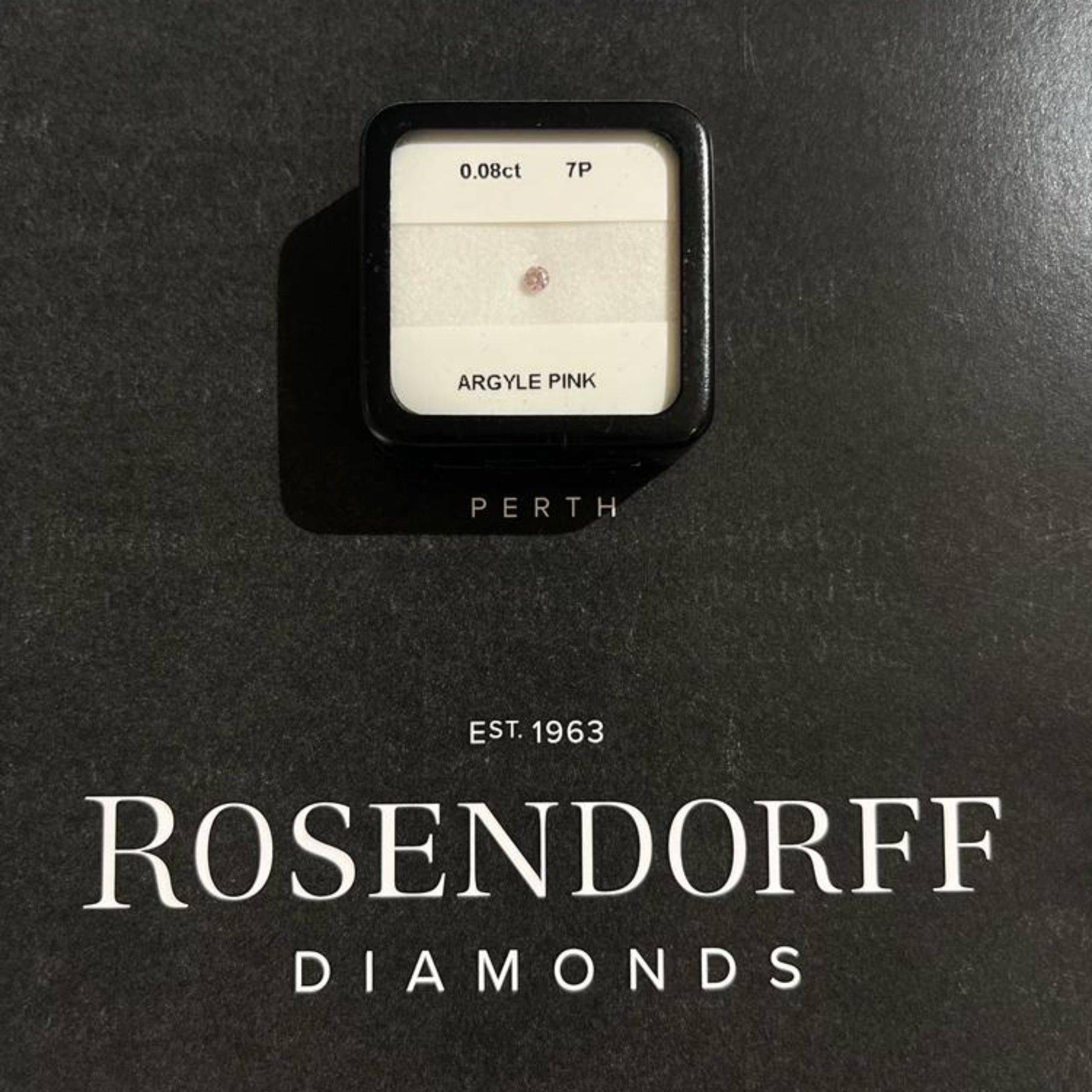 7P 0.08ct Certified Loose Pink Diamond From WA