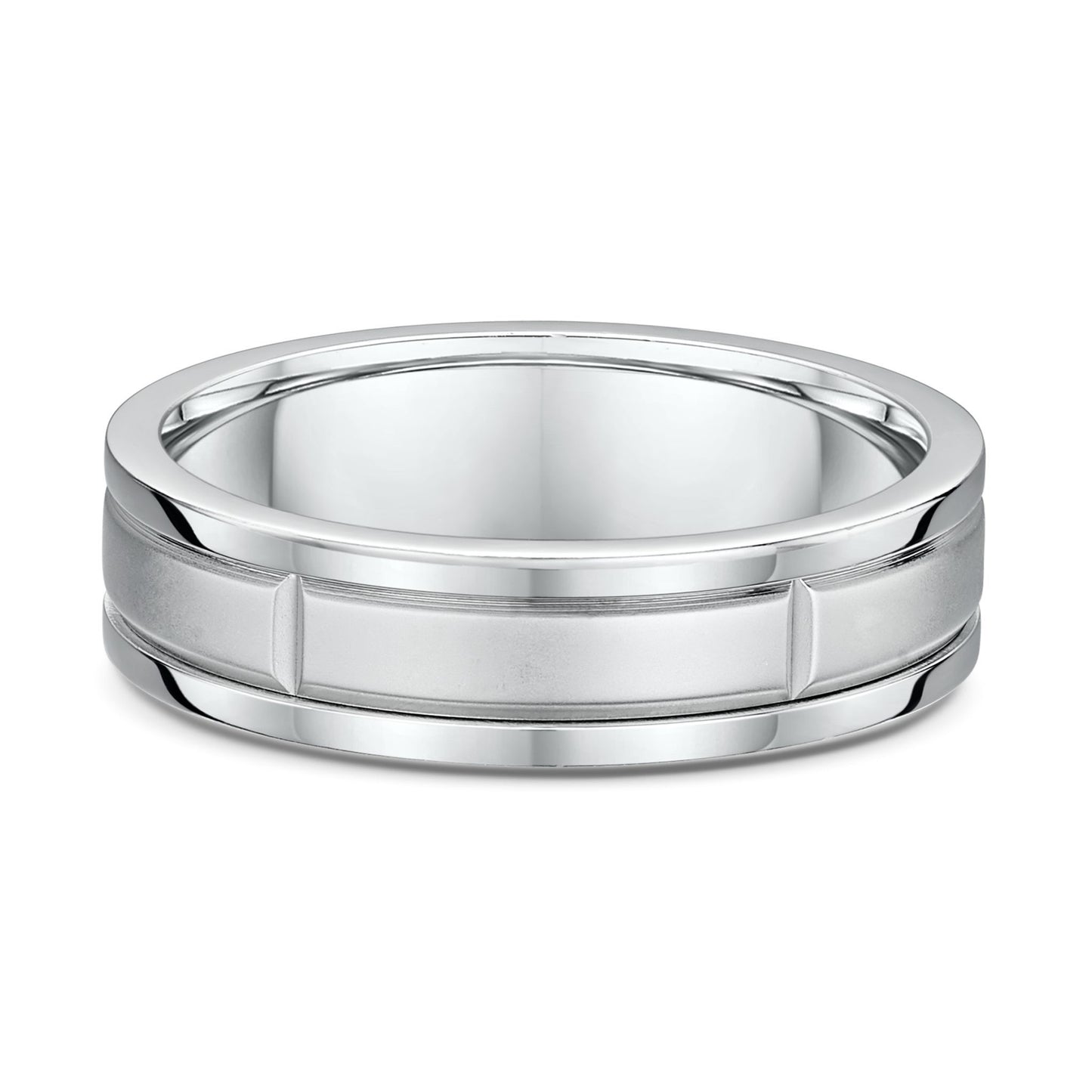 Brick Pattern Wedding Band