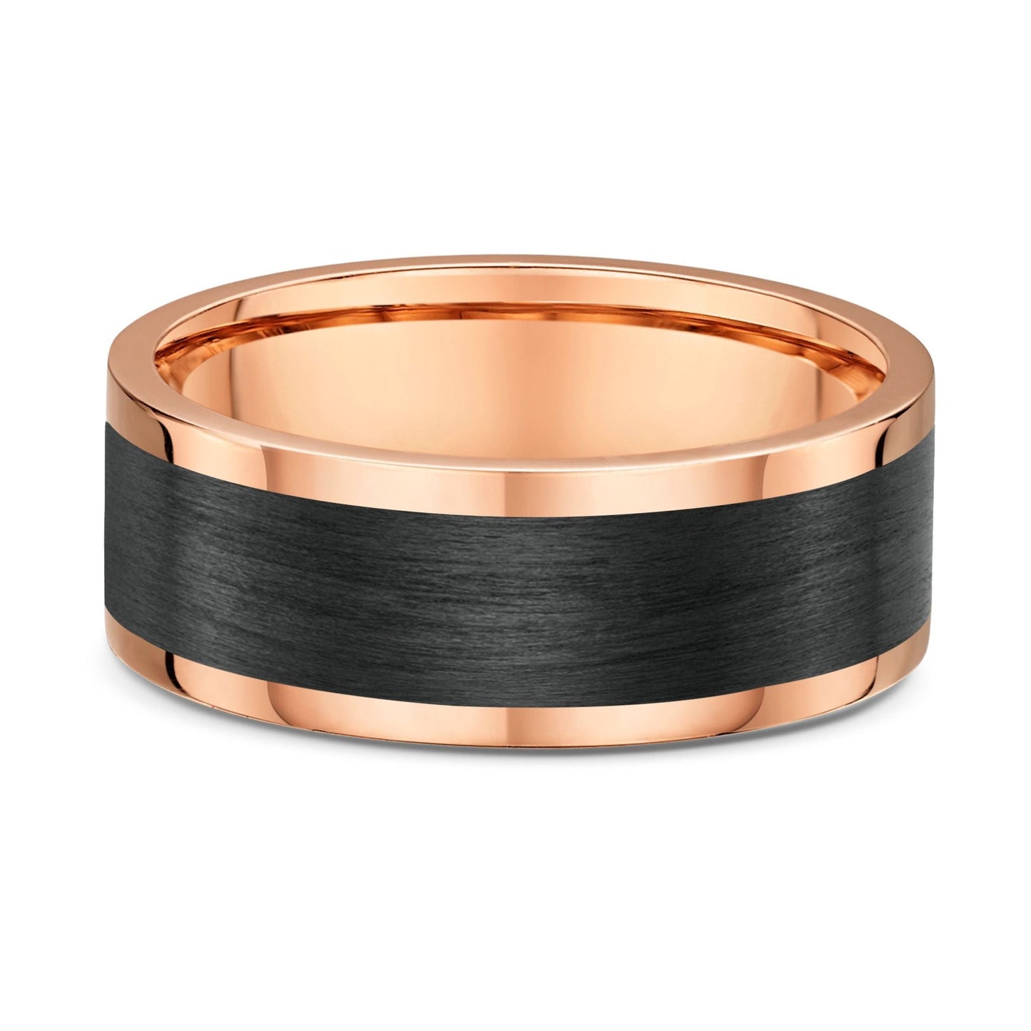 Carbon Fibre & Gold Wedding Band