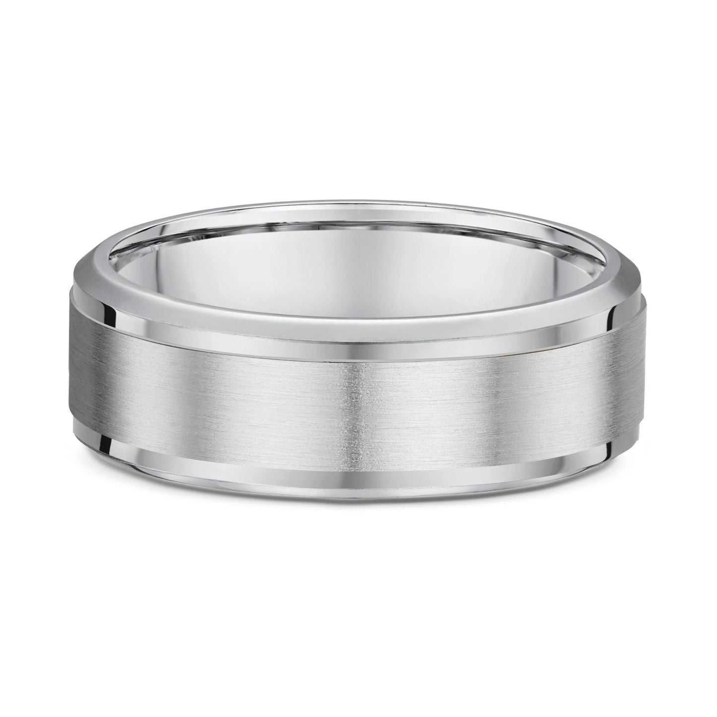 Satin Beveled Wedding Band