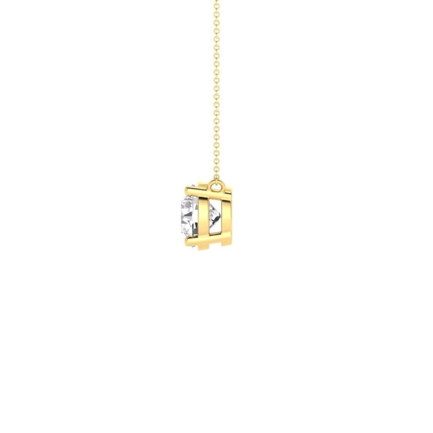 14ct Gold Solitaire Pendant
