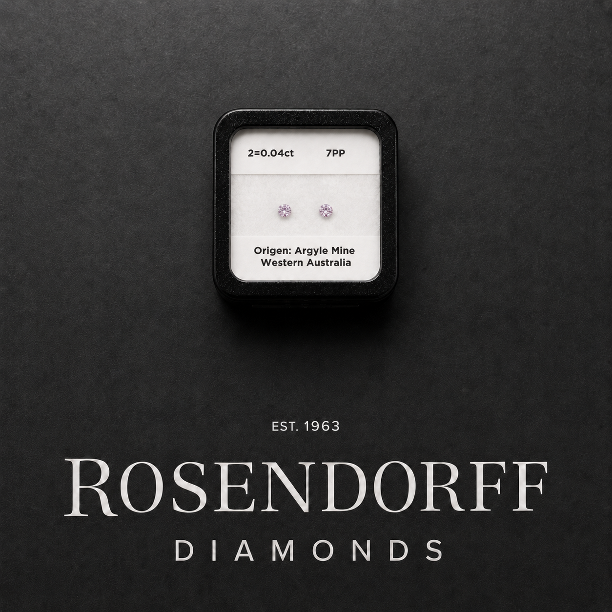 Round Argyle Pink Pair VS2 7PP, 0.04ct Total
