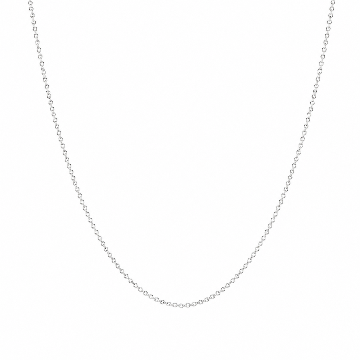 45cm 18K White Gold Chain