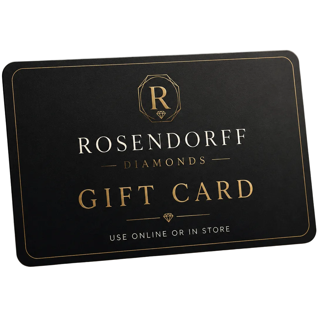 Rosendorff Diamonds gift card on a light beige background