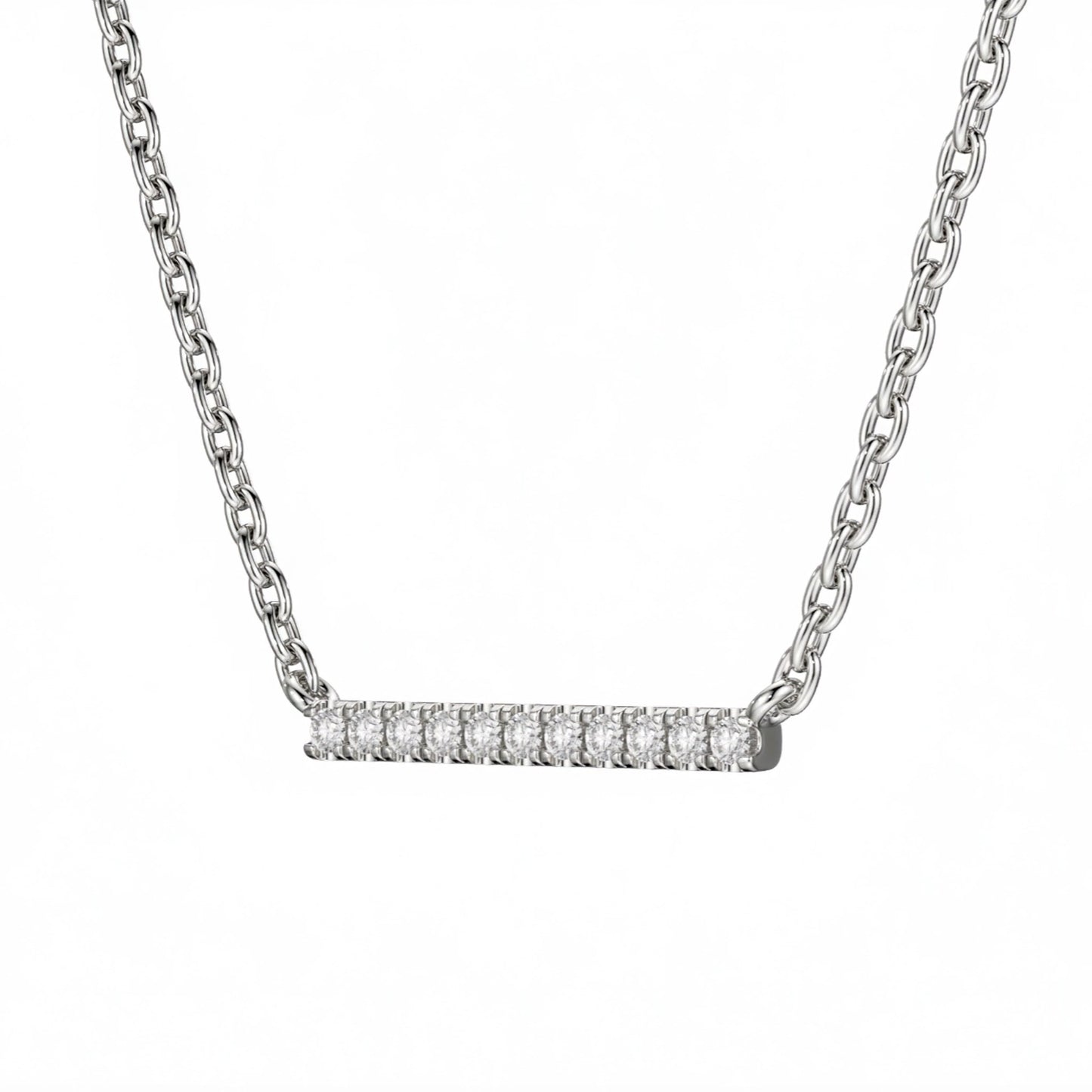 Full Diamond Bar Pendants