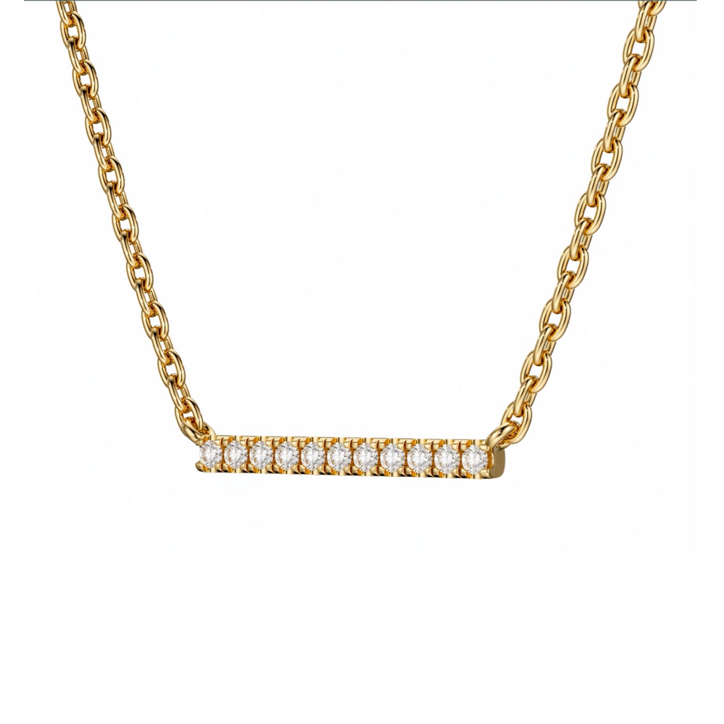 Full Diamond Bar Pendants