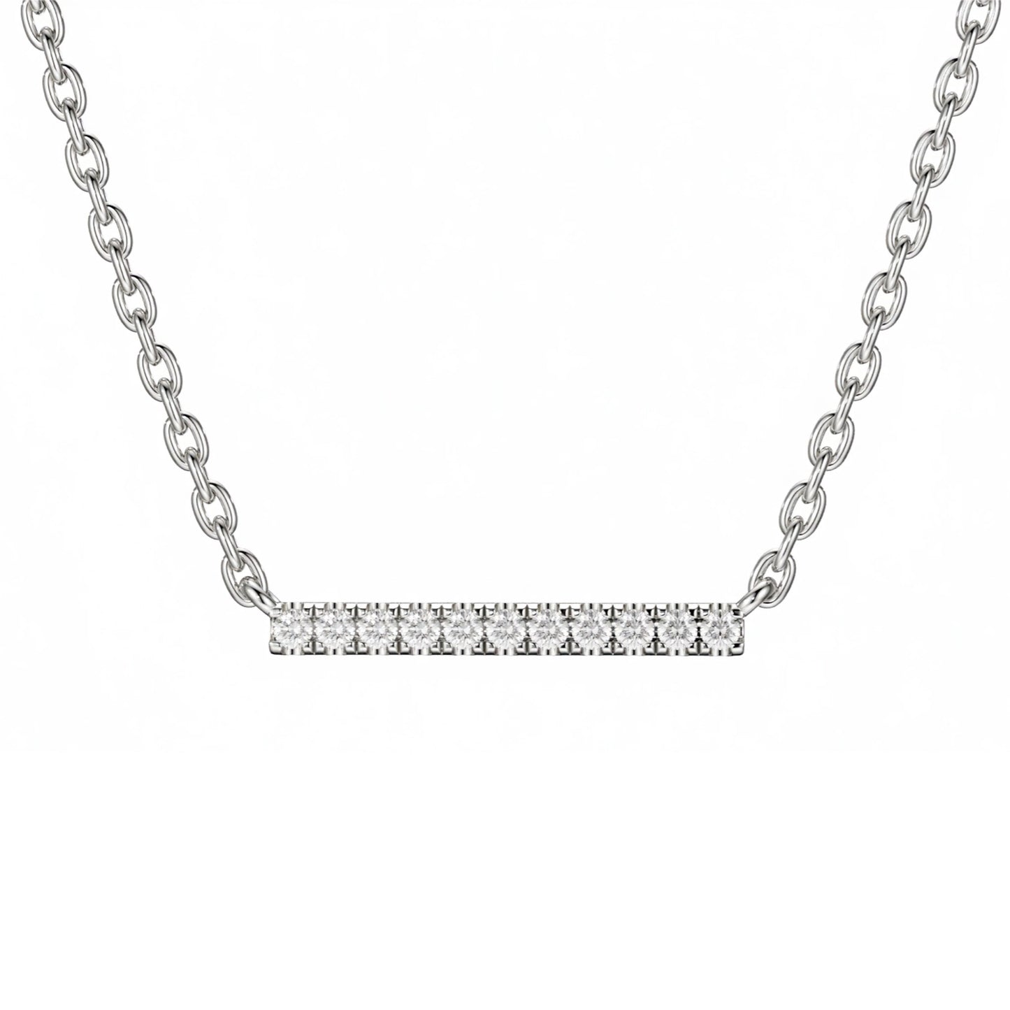 Full Diamond Bar Pendants