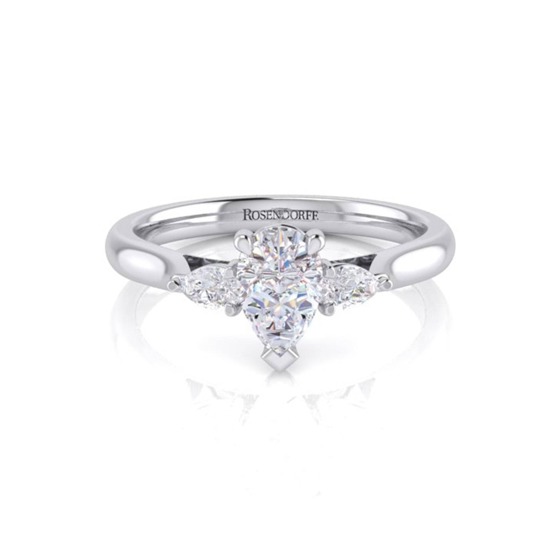 Emma Pear Diamond Trilogy Ring