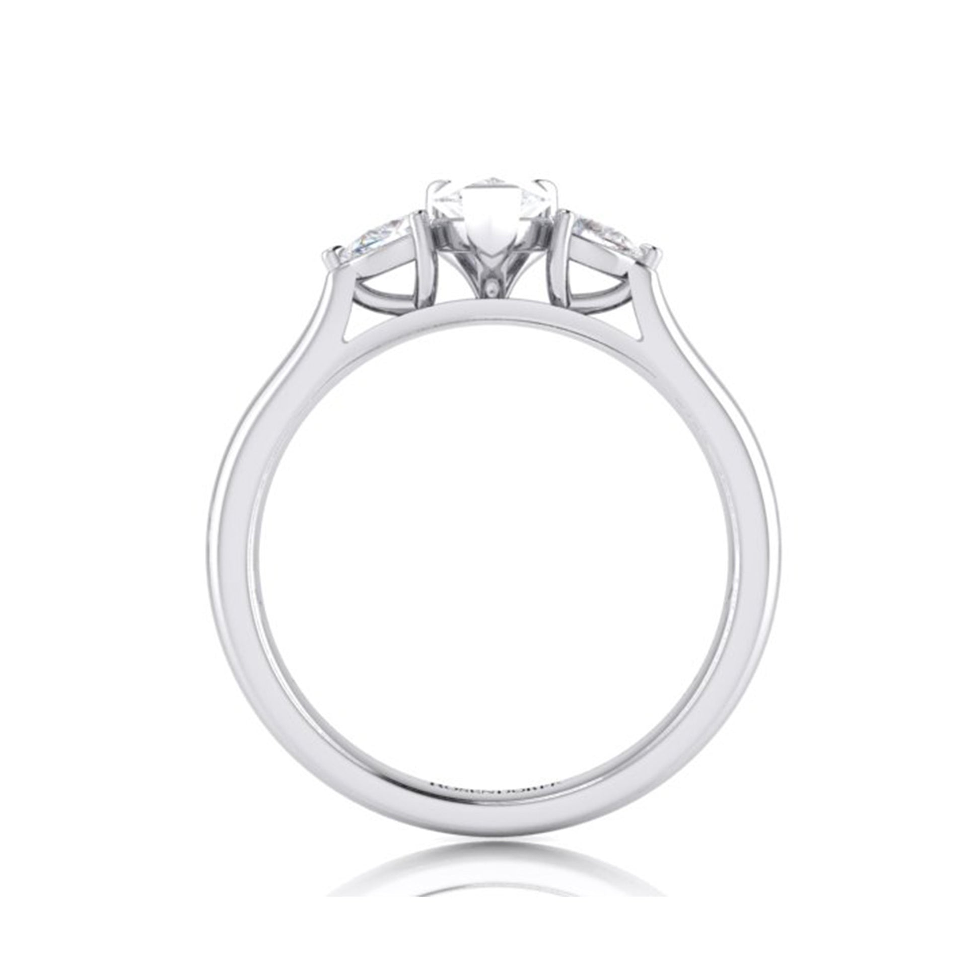 Emma Pear Diamond Trilogy Ring