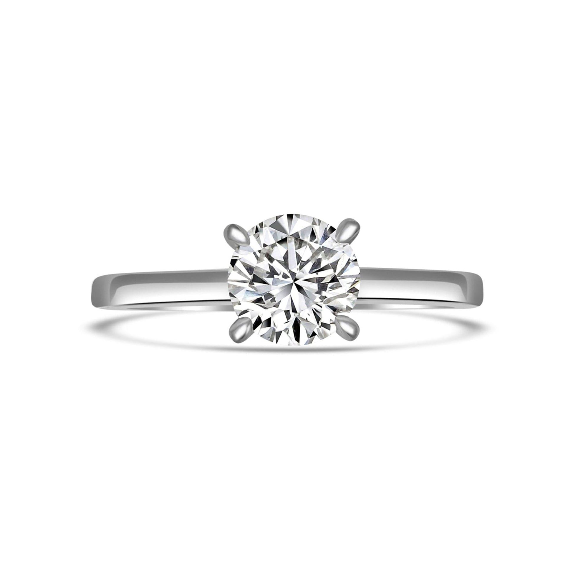 Felicity GIA Diamond Solitaire & Hidden Halo 4 Claw Ring