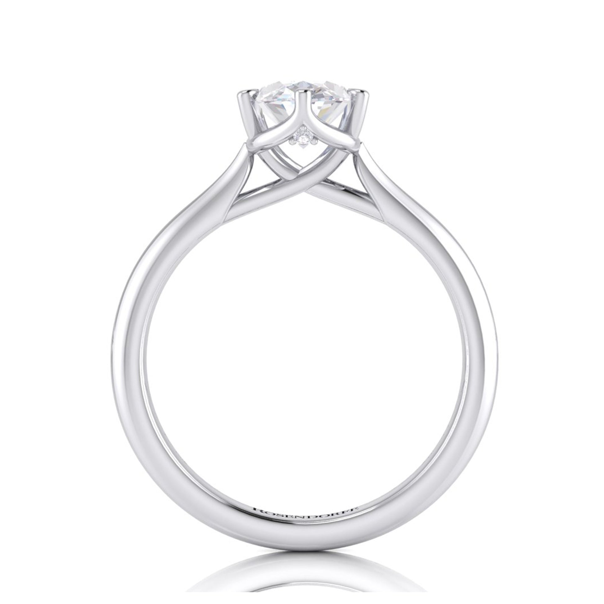 Mia Oval Solitaire Diamond Six Claw Ring