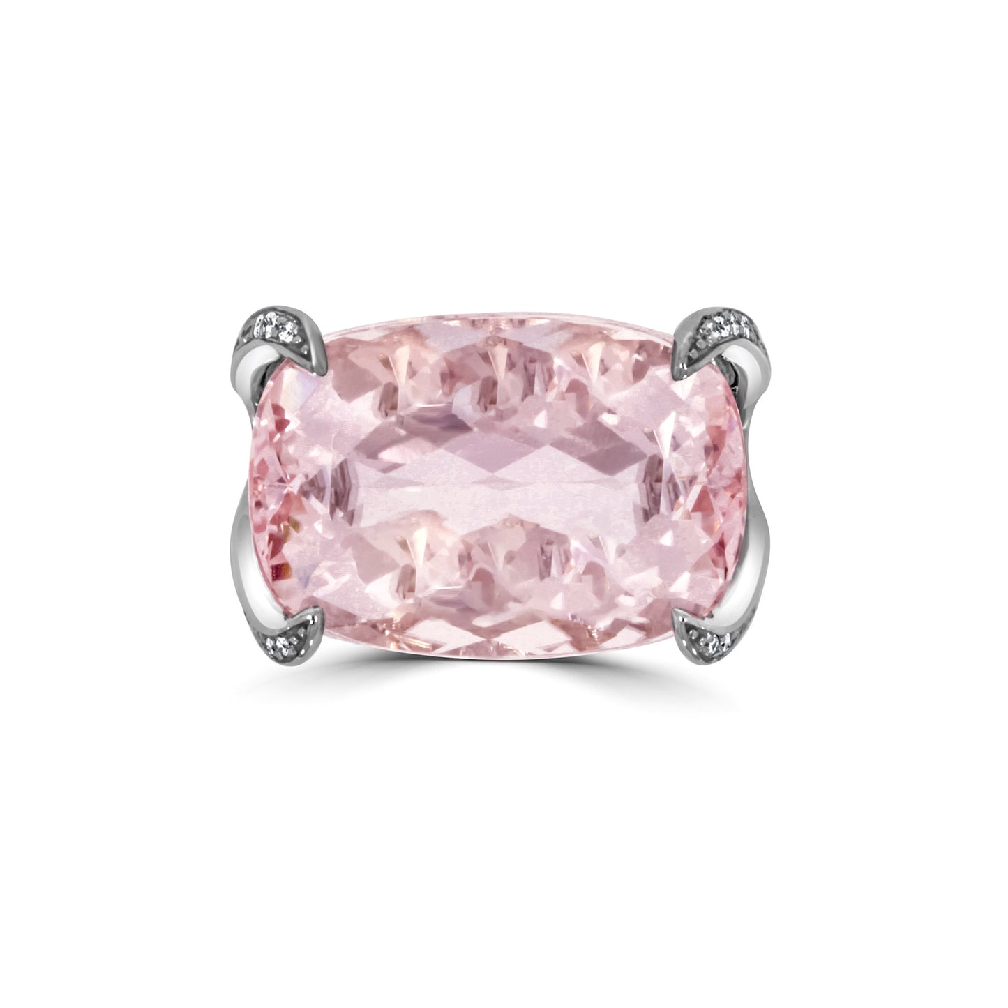 16.76ct Morganite & Diamond Split Band Ring