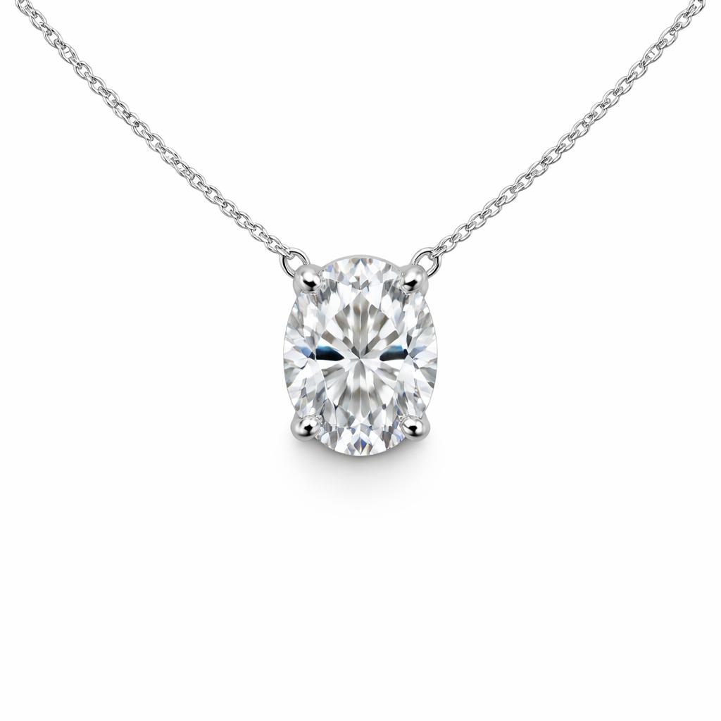 Pendant 0.25ct Oval Natural Diamonds