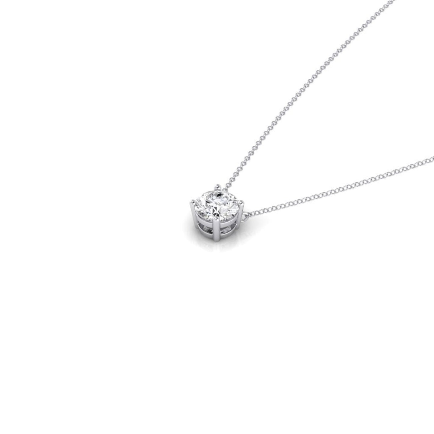 0.30ct Diamond 4 Claw Pendant