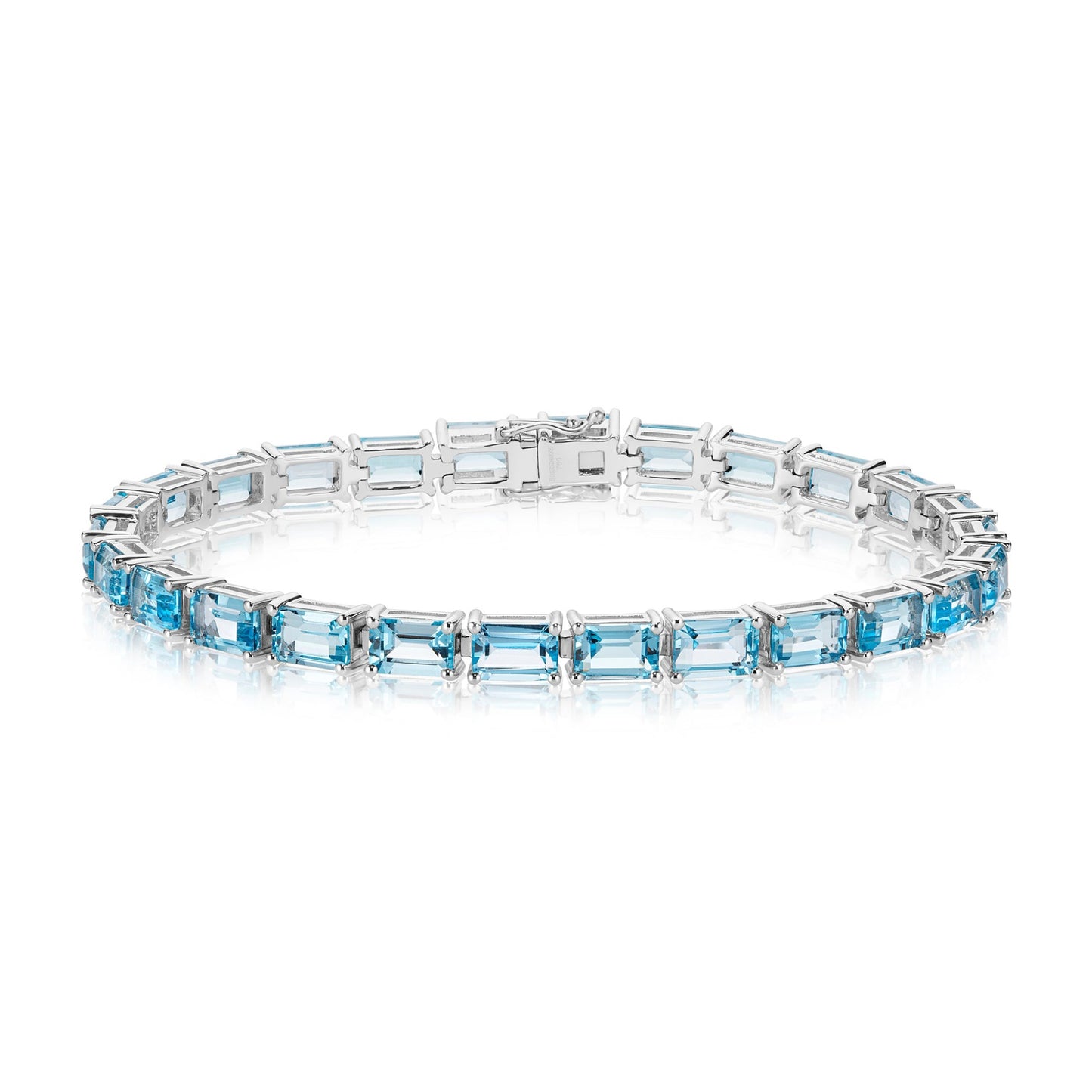Blue Topaz Emerald Bracelet