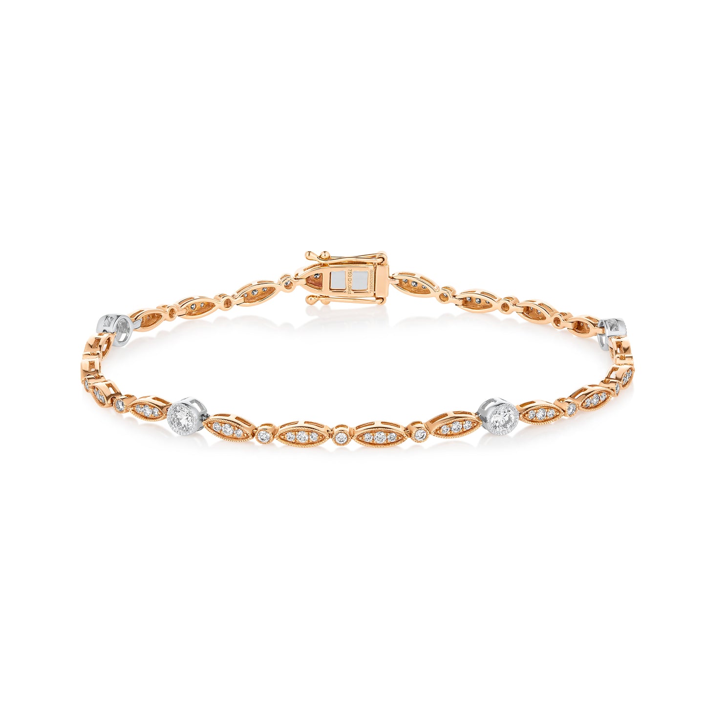 Fancy Marquise & Diamond Bracelet