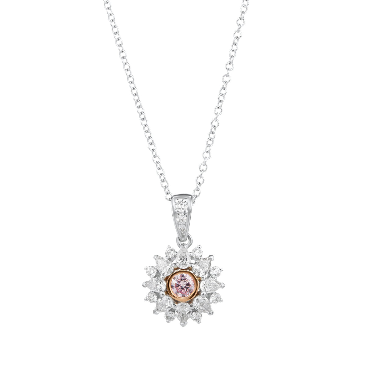 GIA Fancy Puple Pink Pendant