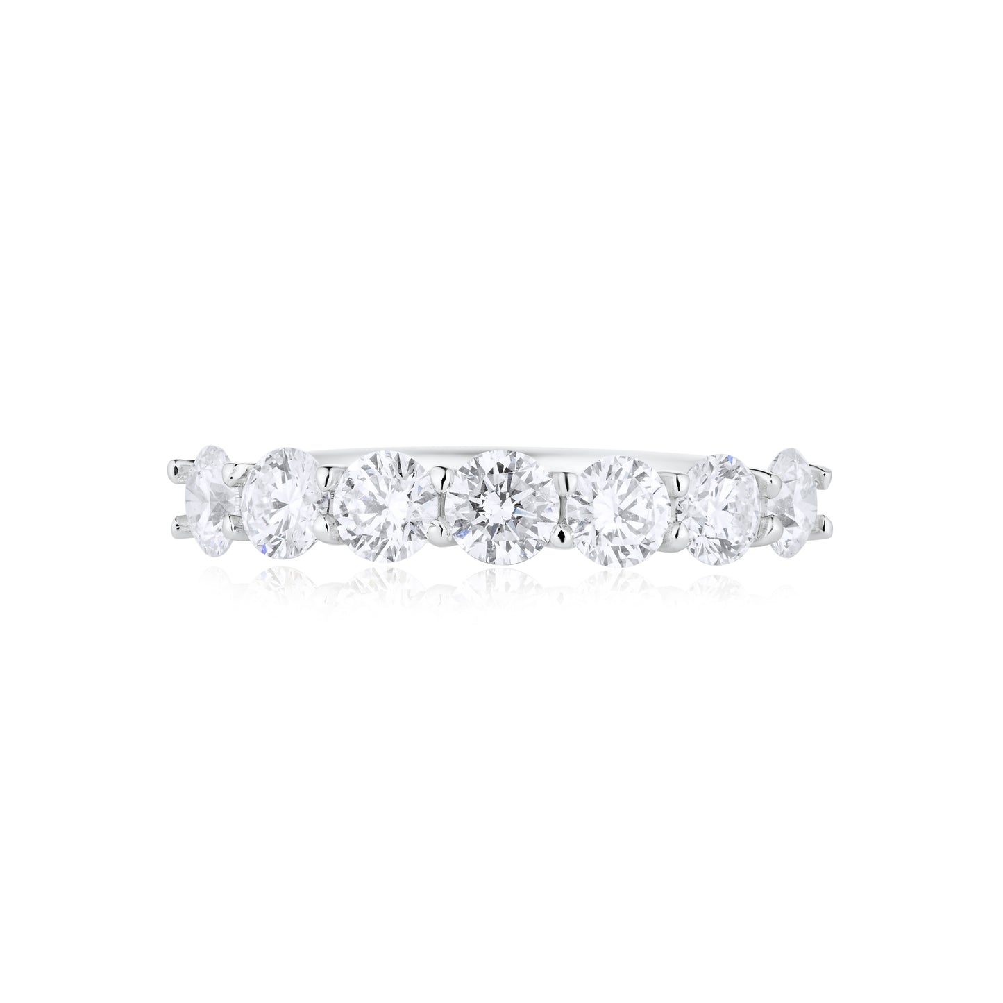 7-stone Scallop Diamond Band
