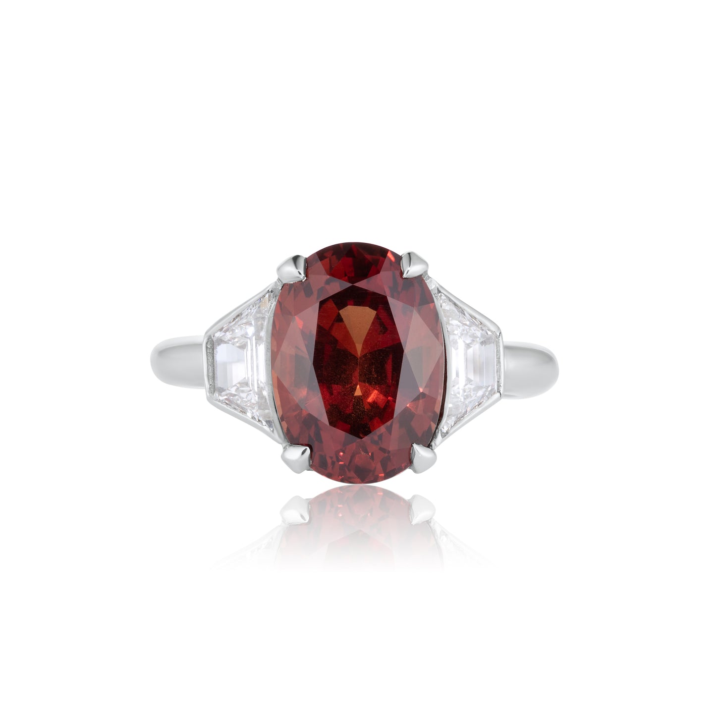 Orange Sapphire Oval – No Heat