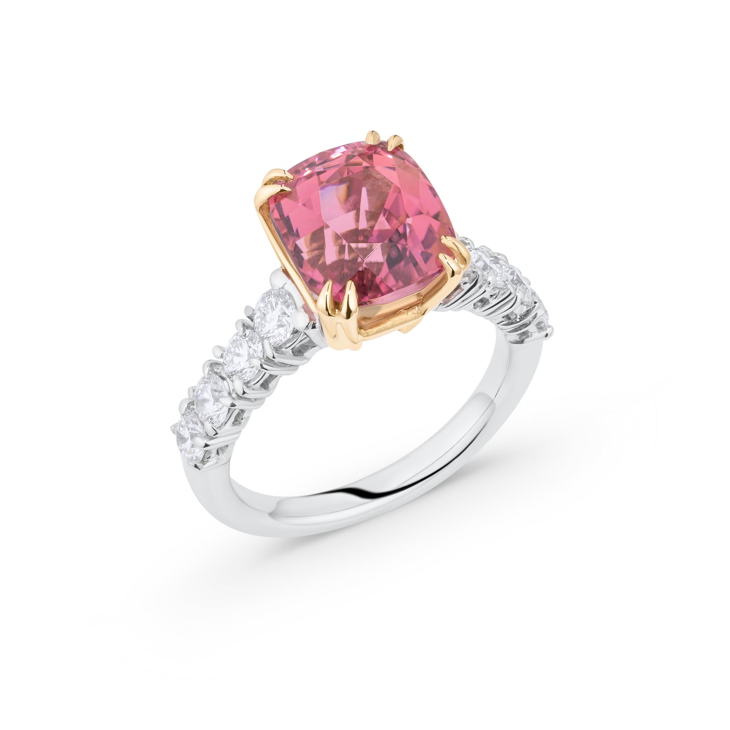 Pink Tourmaline Cushion-Cut