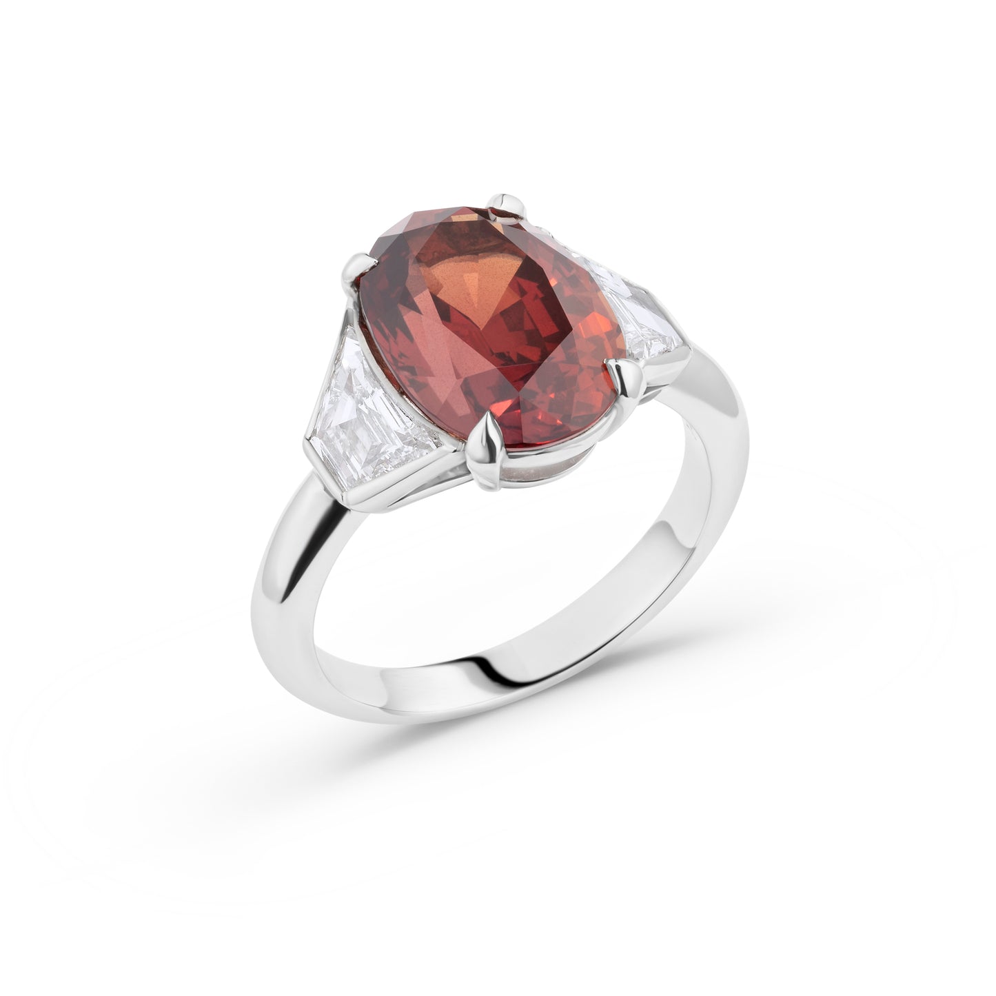 Orange Sapphire Oval – No Heat