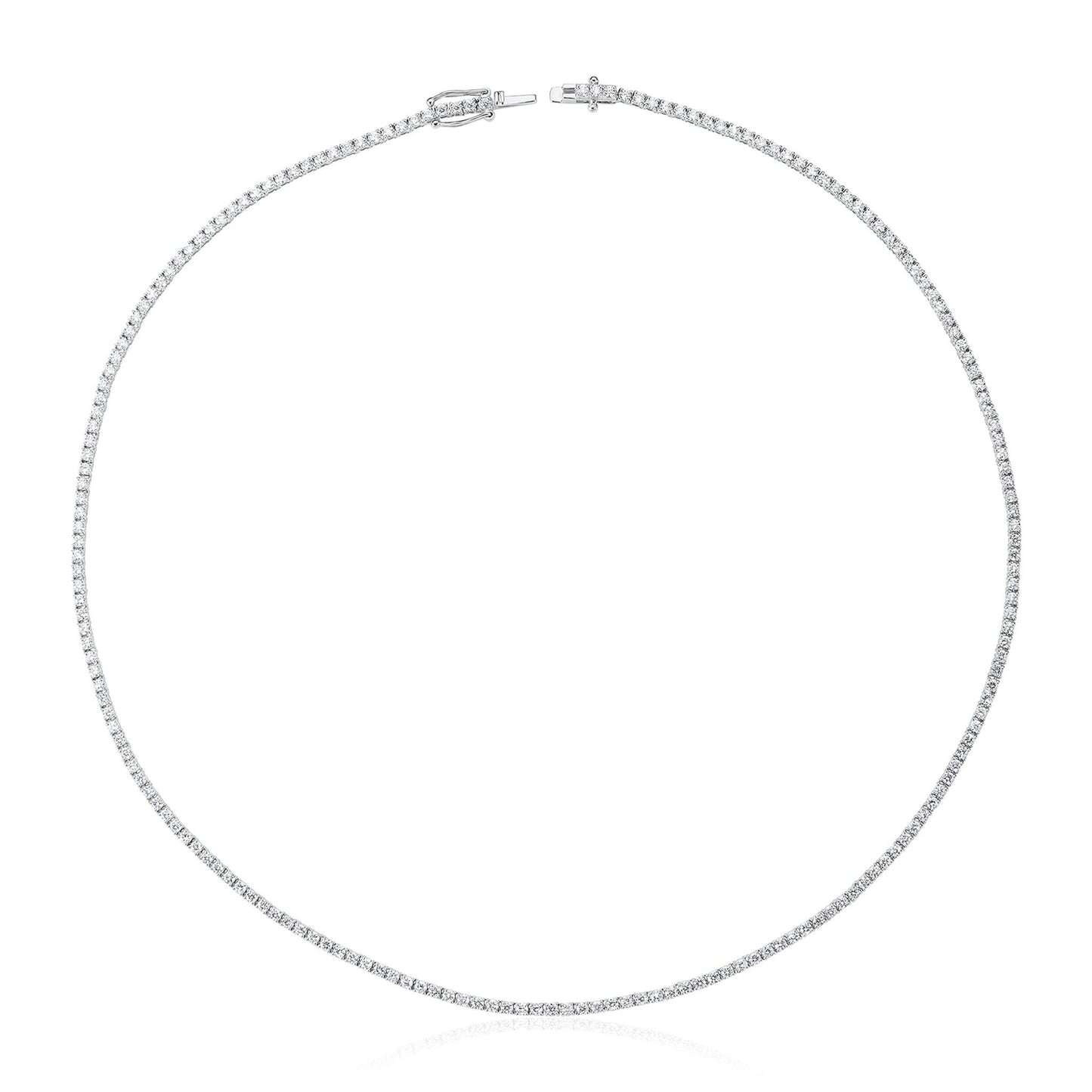 6.34ct Diamond Tennis Necklace