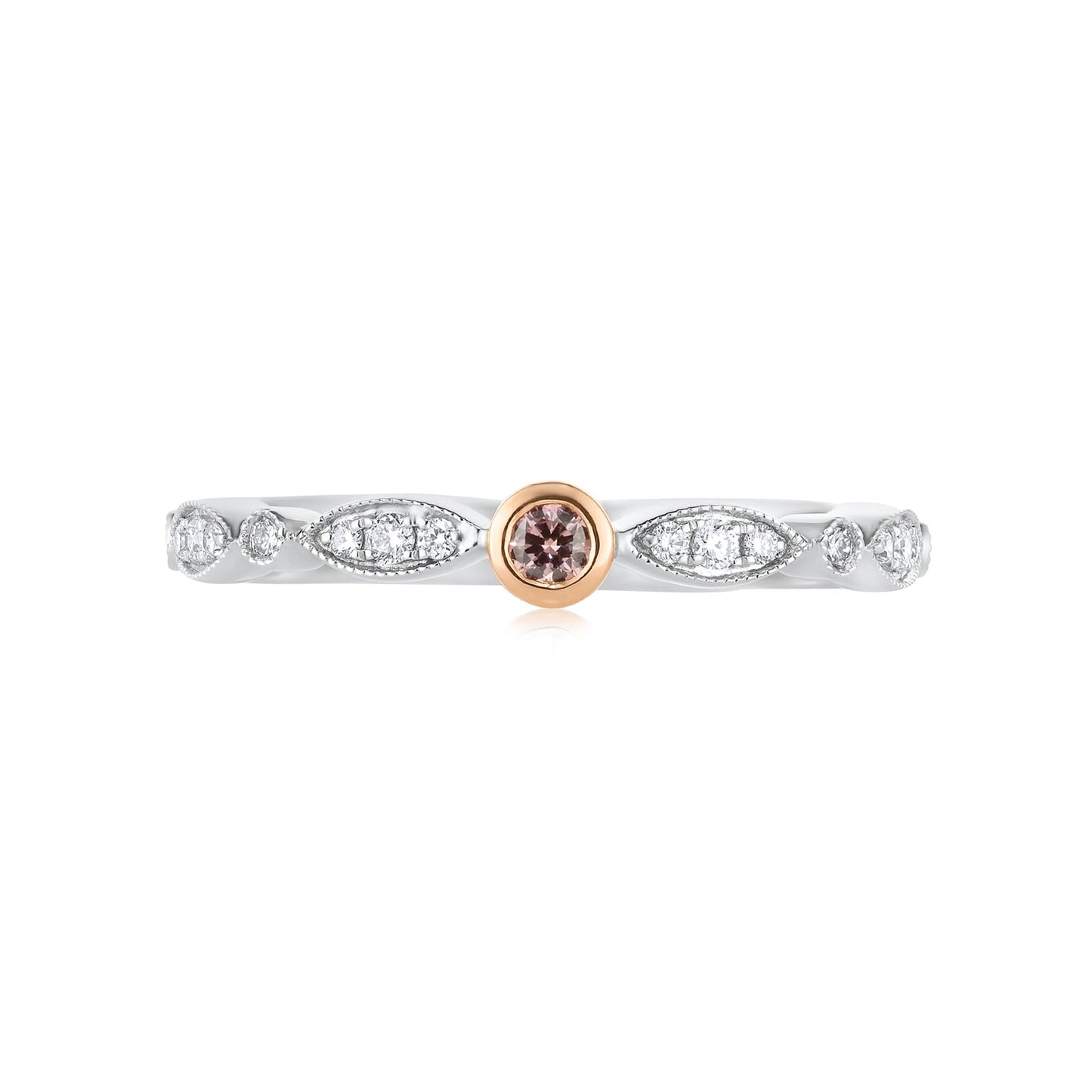 5P Colour Pink Diamond Band