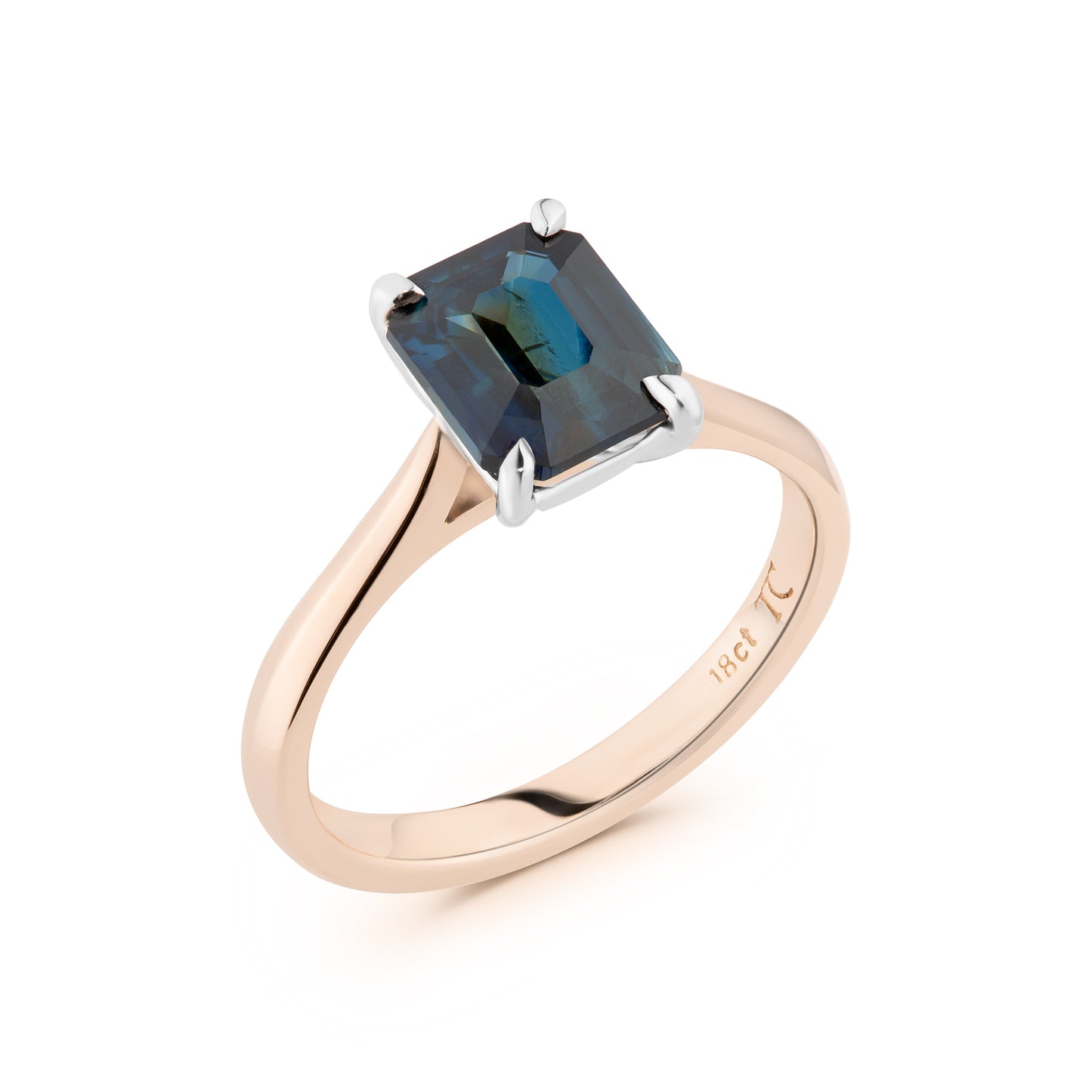 Emerald Blue 2.05ct Sapphire Ring