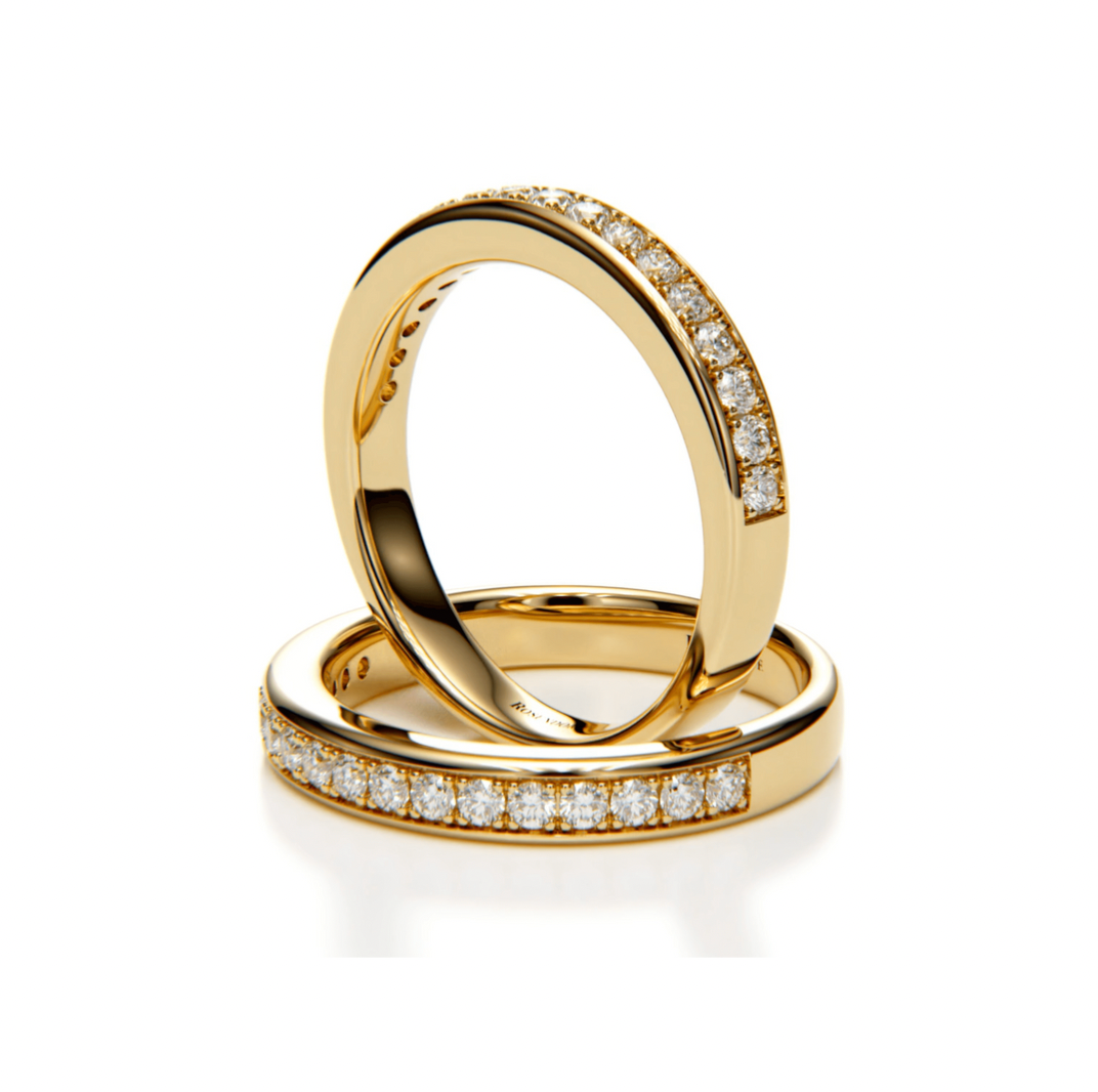 Pave 0.30ct Diamond Band