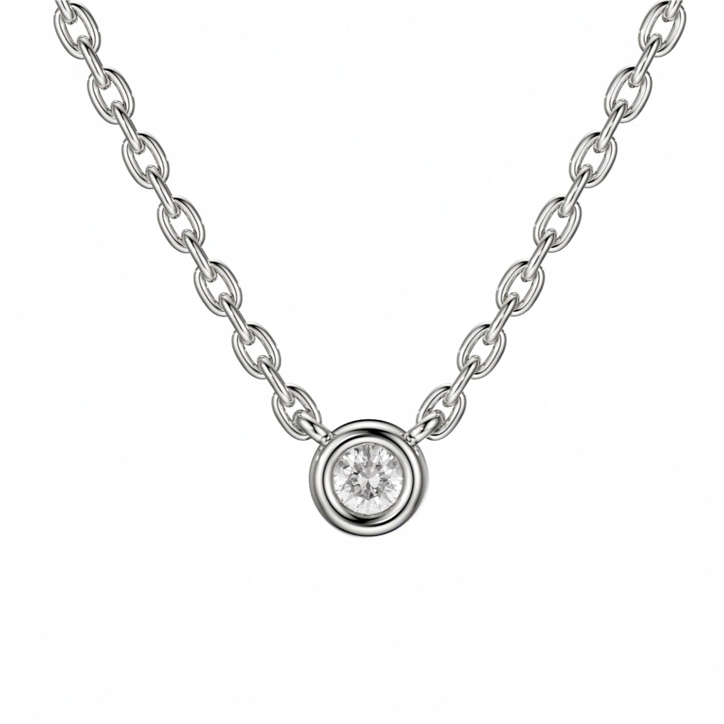 Timeless Bezel 0.04ct Pendant