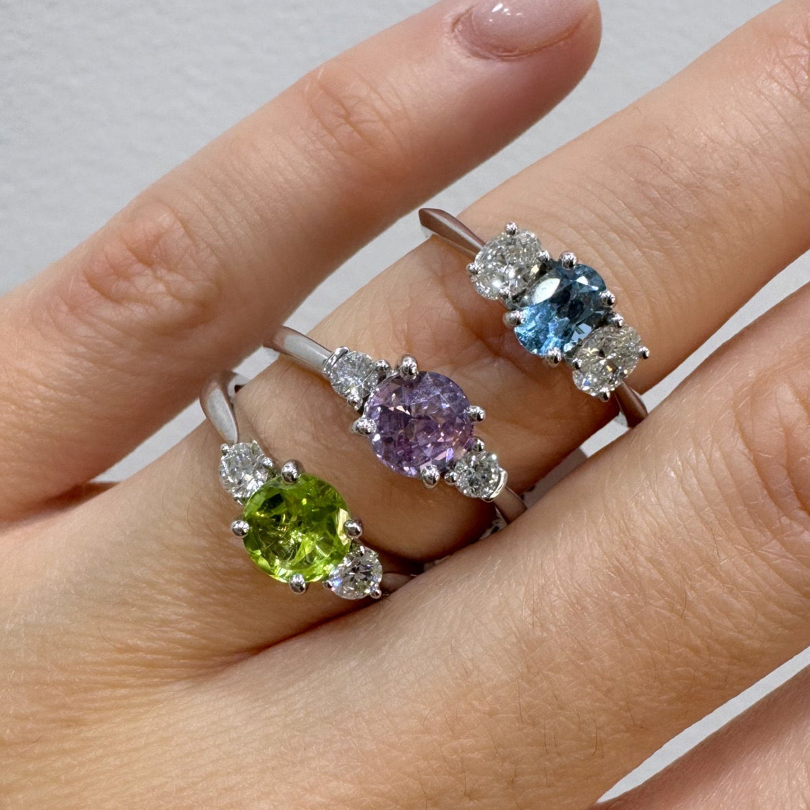 Peridot Trilogy Ring