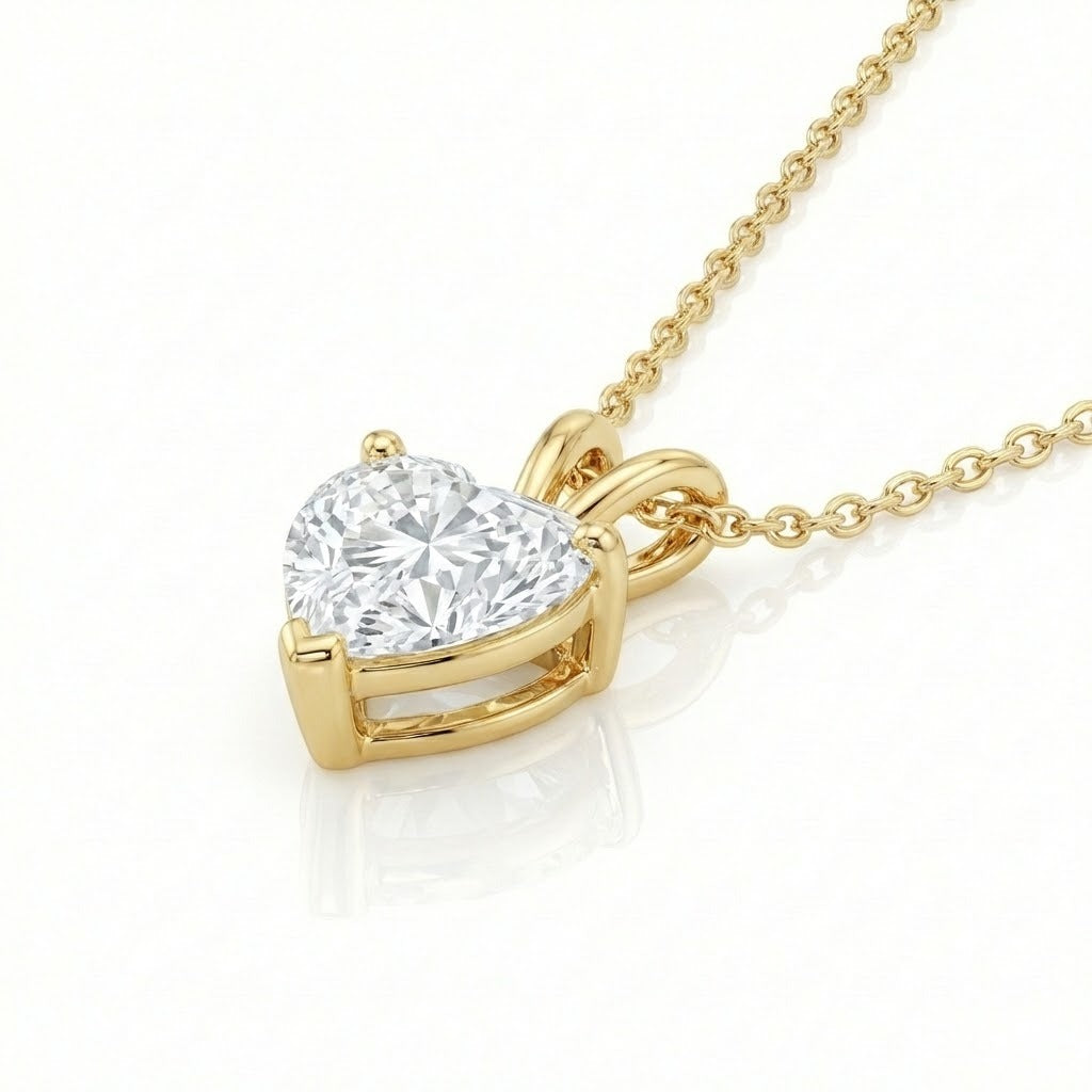 Pendant 0.50ct Heart Natural Diamonds (GIA)