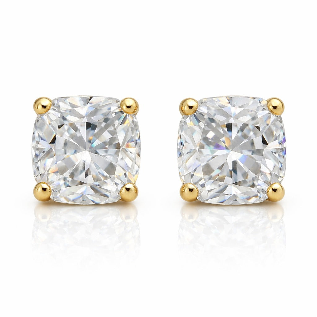 Matched Pair 2=2.01ct Cushion Natural Diamonds (GIA)