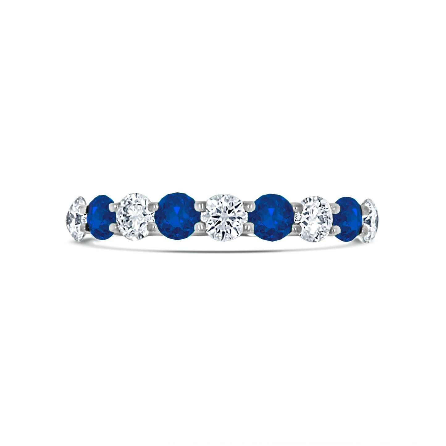 Sapphire and Diamond Anniversary Ring