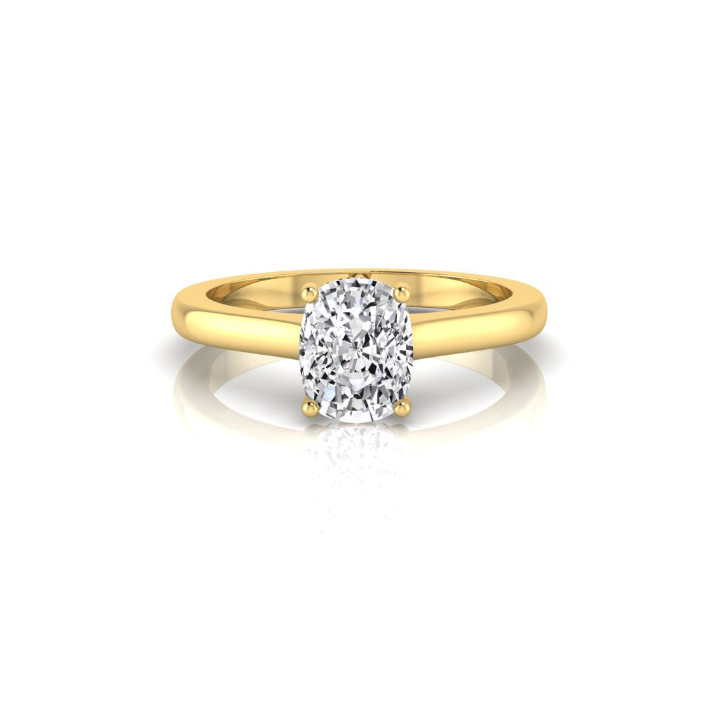 Kara Cushion Hidden Halo Ring