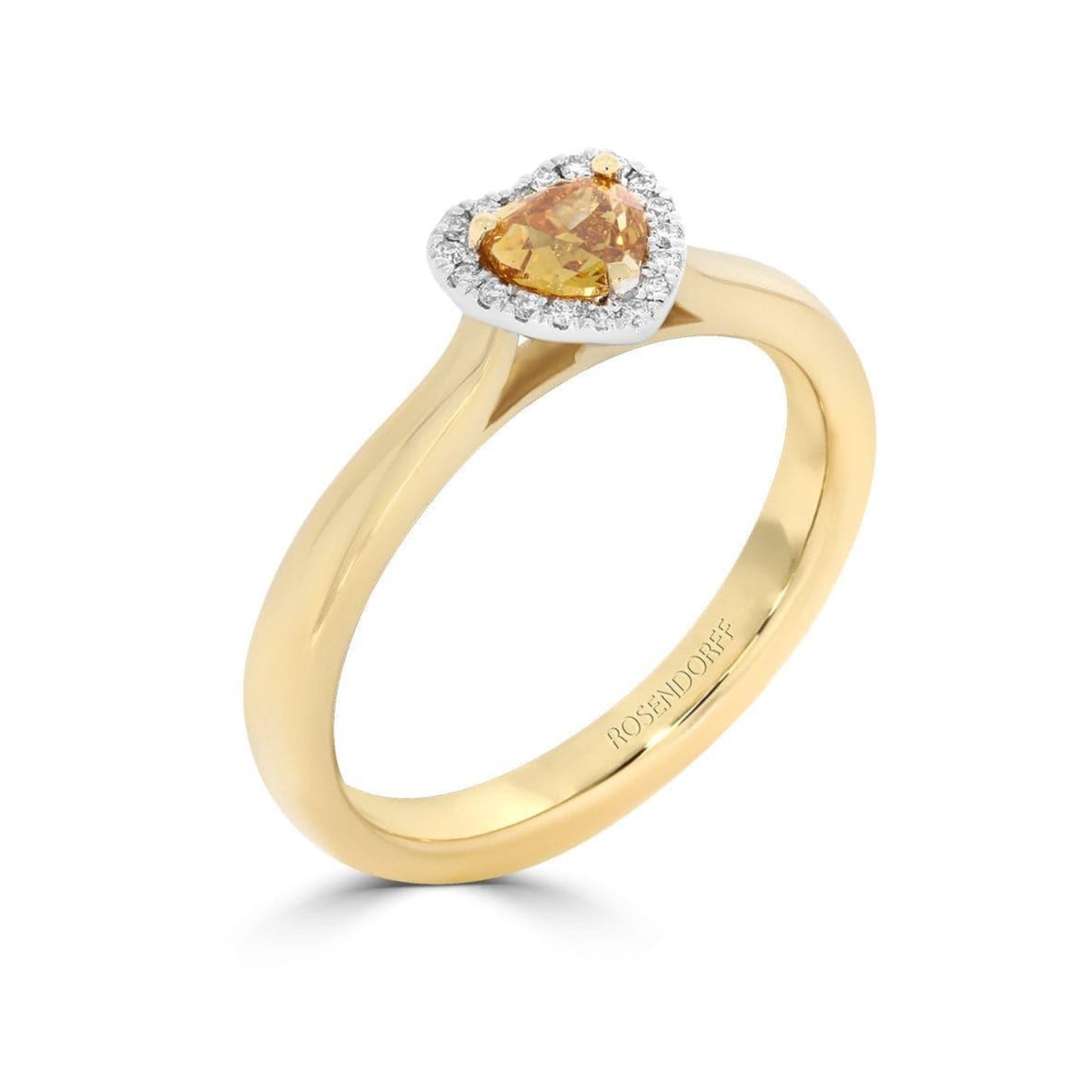 Fancy Vivid Orange Heart Diamond - Rosendorff Diamond Jewellers