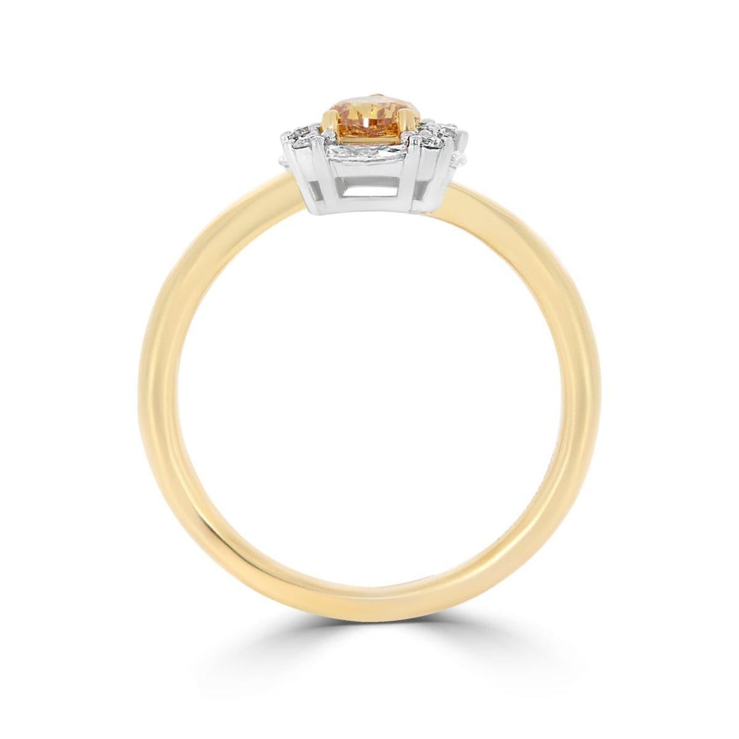 Natural Fancy Deep Yellow-Orange Pear Diamond - Rosendorff Diamond Jewellers