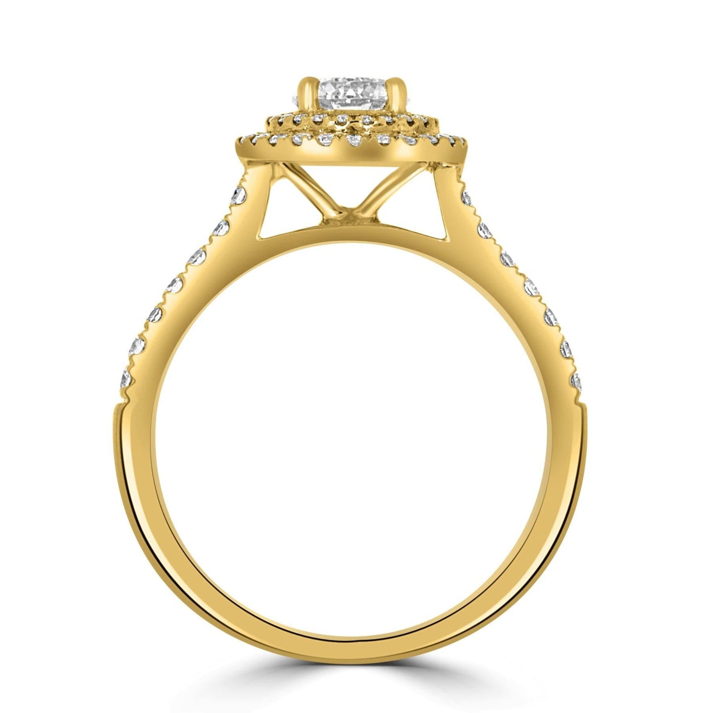 Double Halo Engagement Ring - Rosendorff Diamond Jewellers